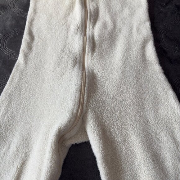 Organic cotton sherpa sleeper for toddlers, size 4T-5T. Made in USA! - Picture 8 of 9